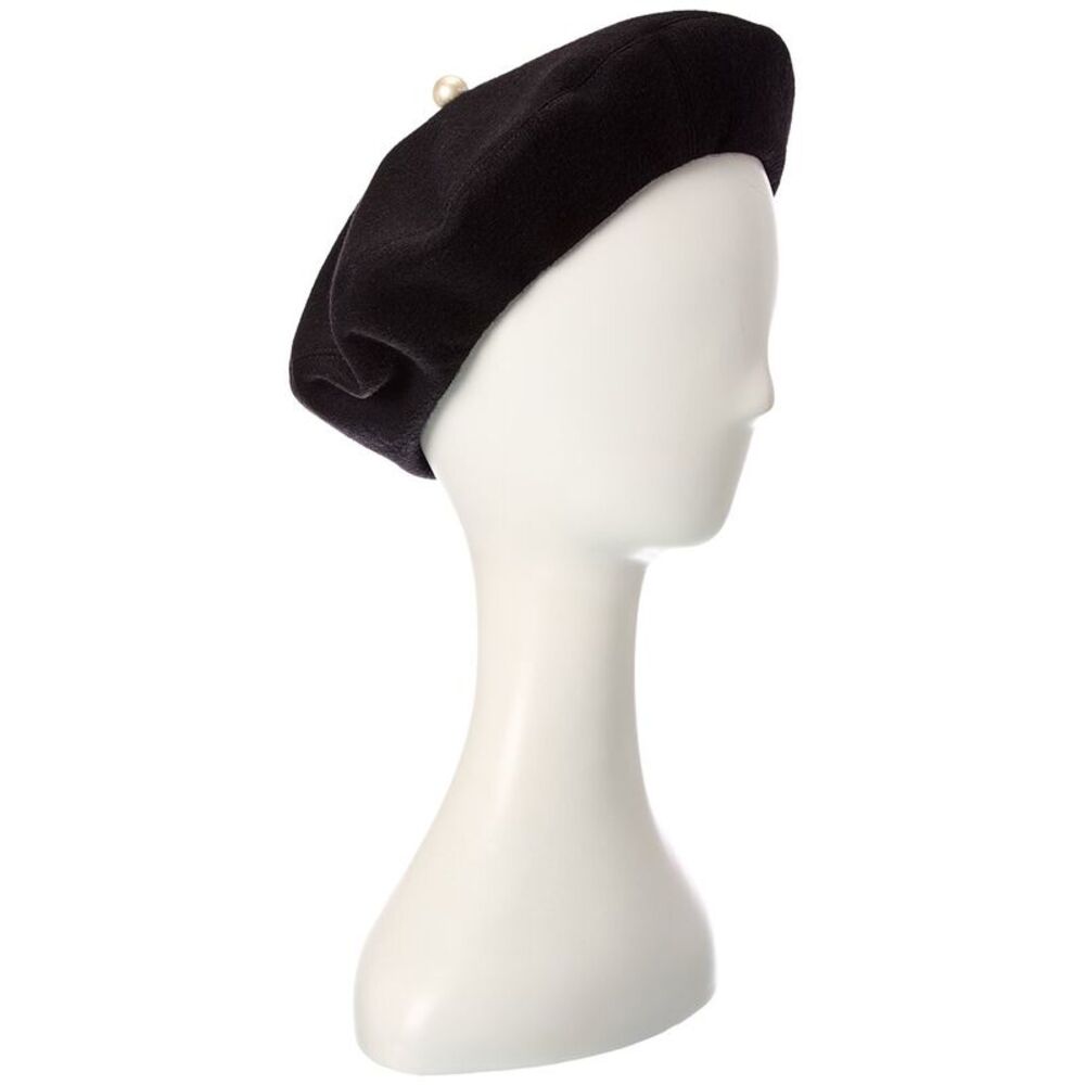 Dior Paris Wool-Blend Beret, Black